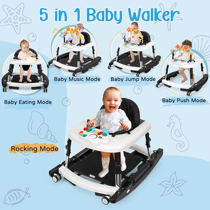5-in-1 Baby Walker for Learning, Playing & Growing