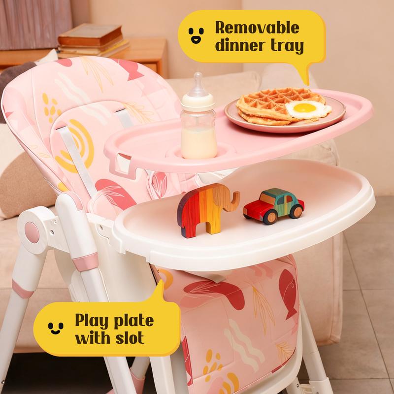 8-in-1 Convertible Baby High Chair with Rocking Mode