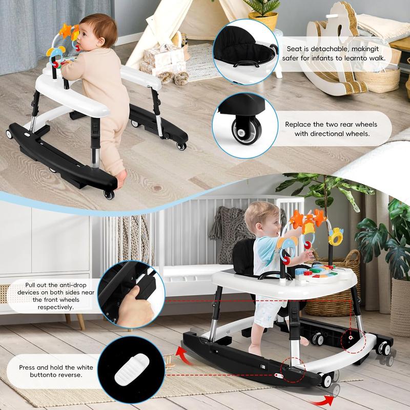 5-in-1 Baby Walker for Learning, Playing & Growing