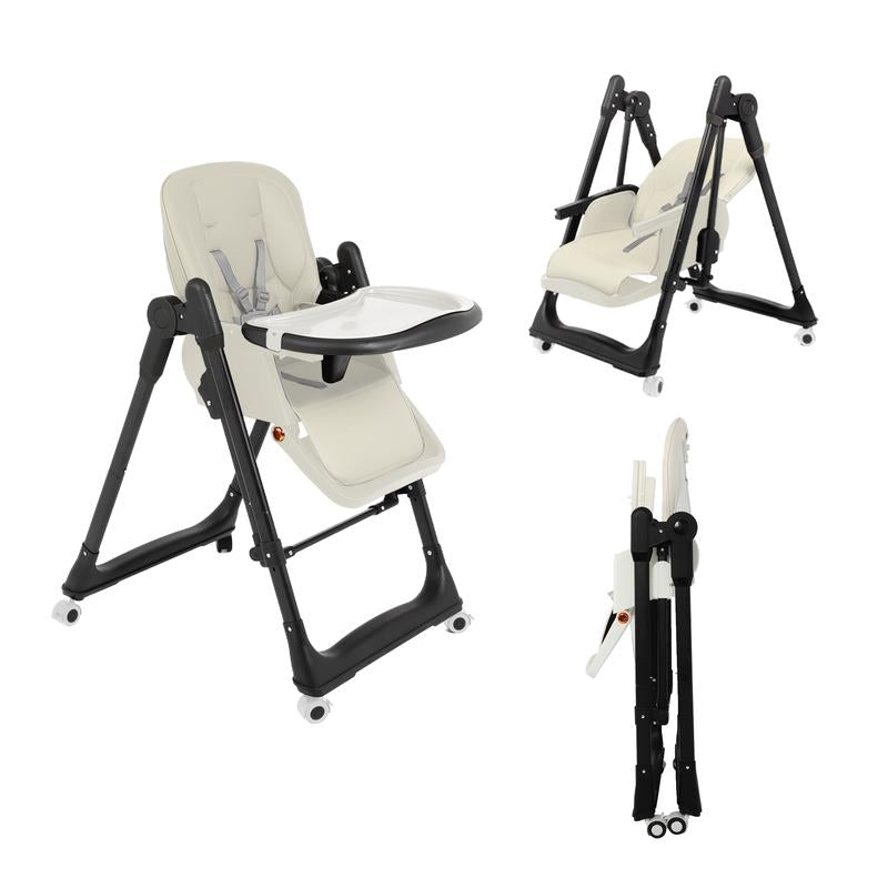 8-in-1 Convertible Baby High Chair with Rocking Mode