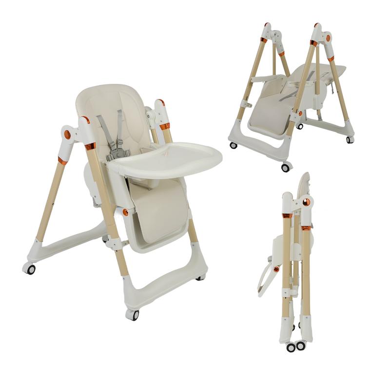 8-in-1 Convertible Baby High Chair with Rocking Mode