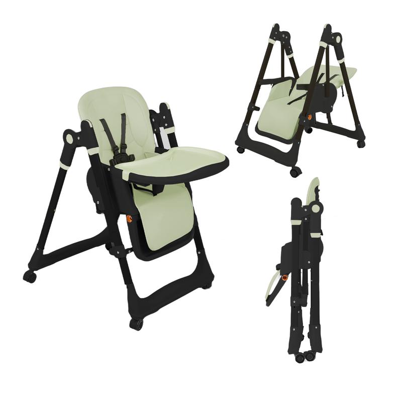 8-in-1 Convertible Baby High Chair with Rocking Mode
