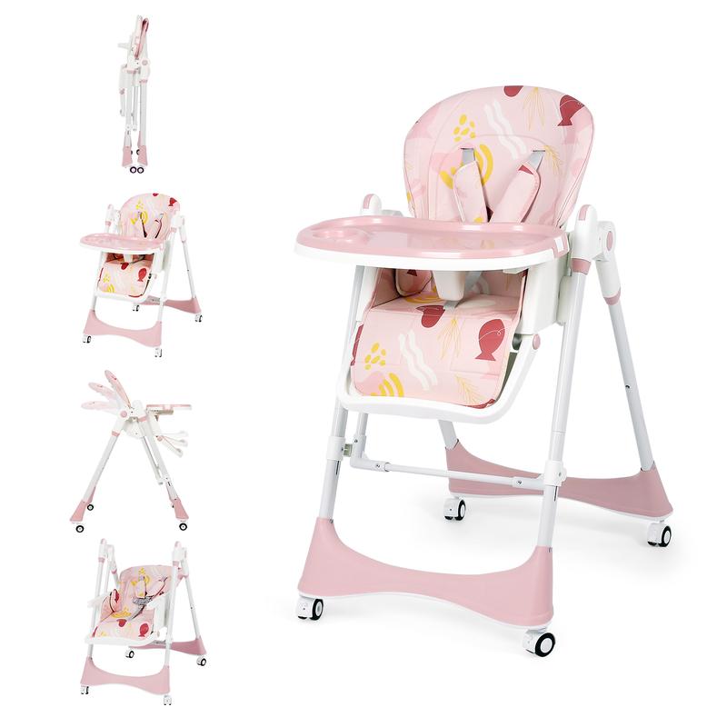 8-in-1 Convertible Baby High Chair with Rocking Mode