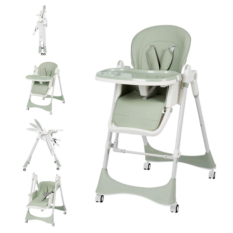 8-in-1 Convertible Baby High Chair with Rocking Mode