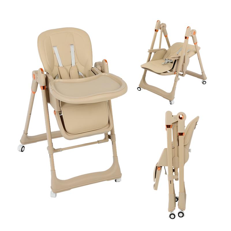 8-in-1 Convertible Baby High Chair with Rocking Mode