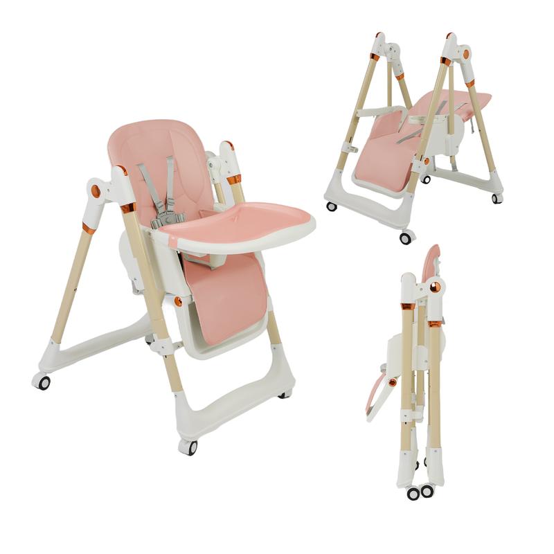 8-in-1 Convertible Baby High Chair with Rocking Mode